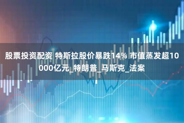 股票投资配资 特斯拉股价暴跌14% 市值蒸发超10000亿元_特朗普_马斯克_法案